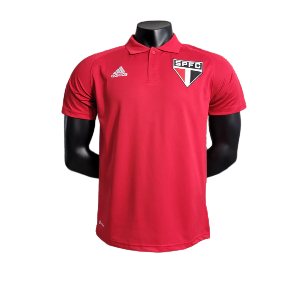 Camisa São Paulo 23/24 Edição Polo - Vermelho - Versão Torcedor