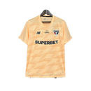 Camisa São Paulo 24/25 Treino - Bege - Todos os Patrocínios - Versão Torcedor