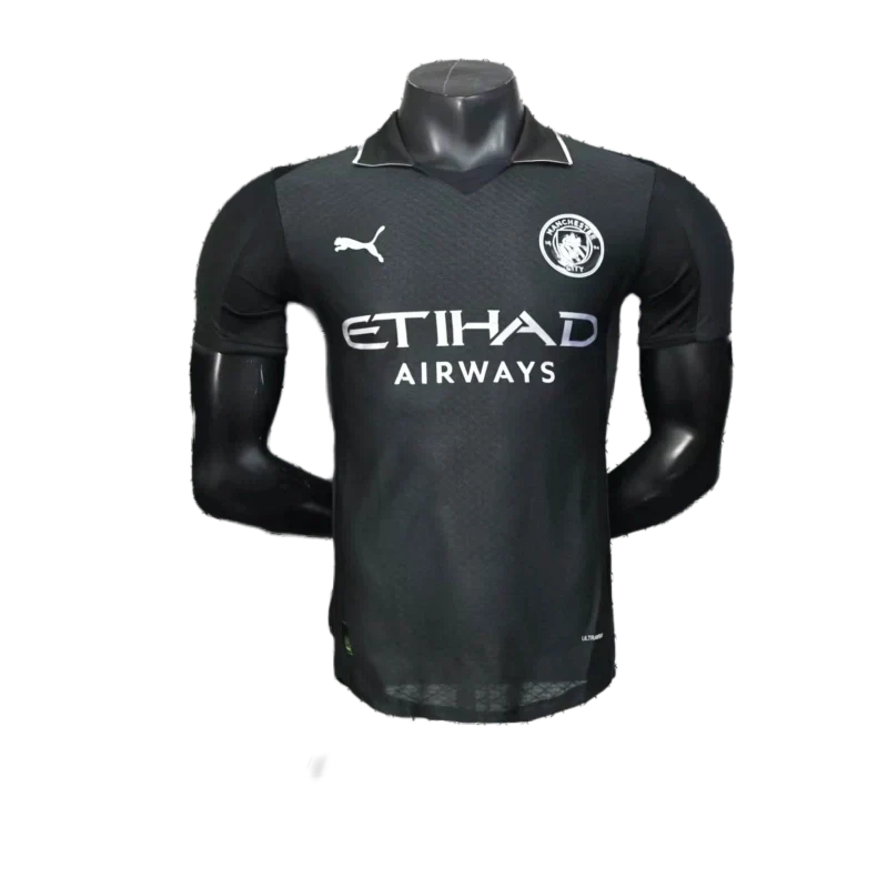 Camisa Manchester City 25/26 Edição Especial - Preta - Versão Jogador
