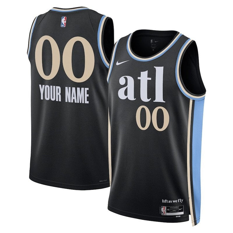 Camisa NBA - Atlanta Hawks - 23/24 - Preto - Edição Cidade