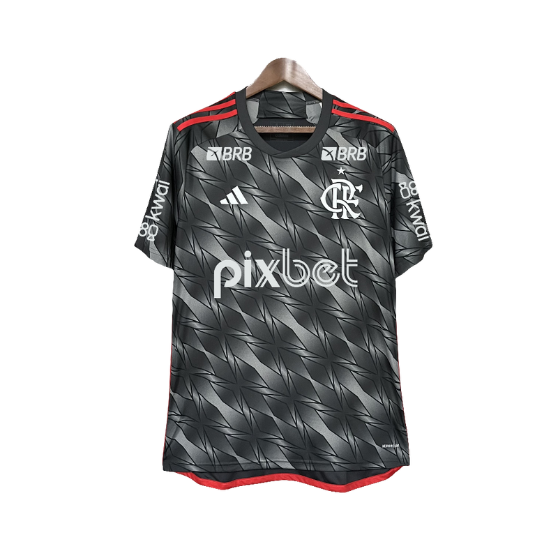 Camisa Flamengo 24/25 III Third - Todos os Patrocínios - Versão Torcedor