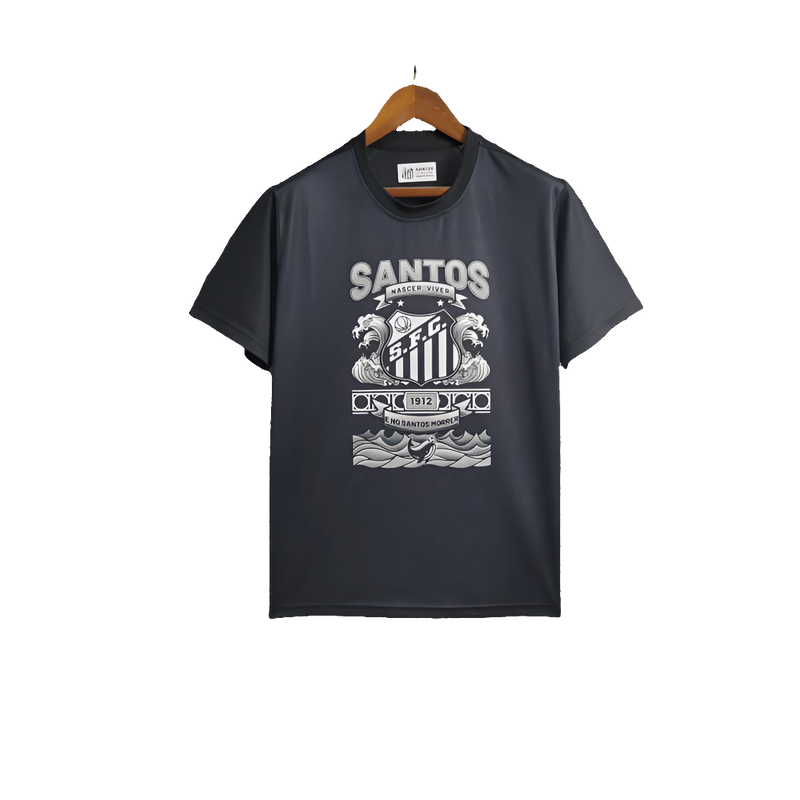 Camisa Santos 25/26 Edição Casual - Preta - Versão Torcedor