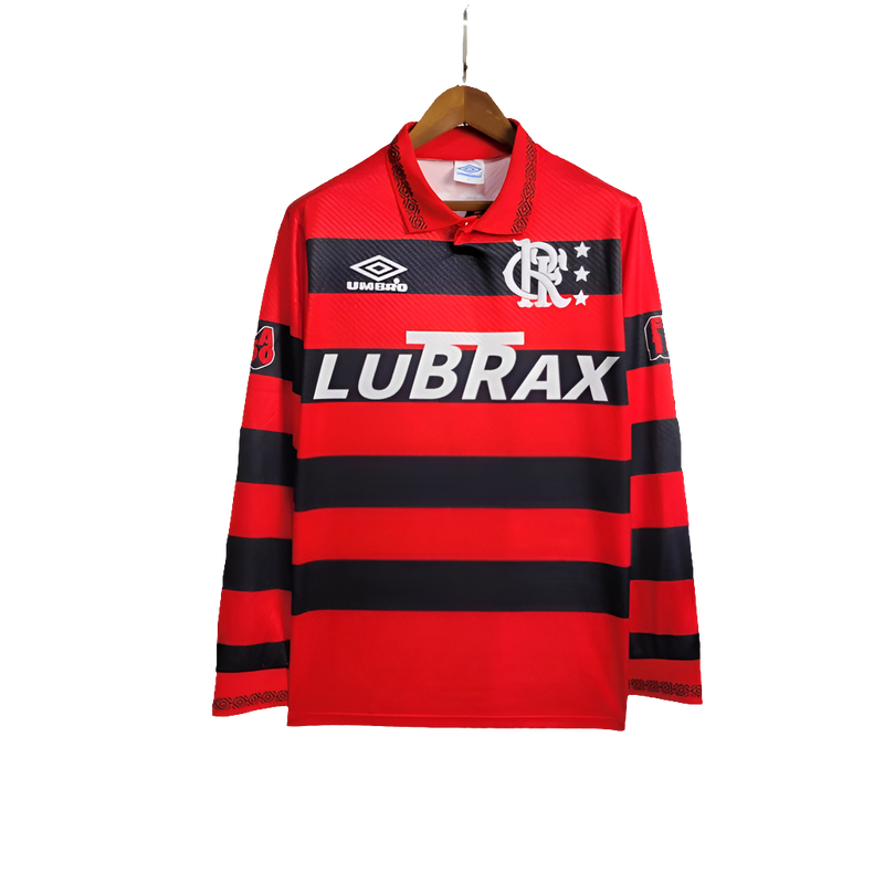 Camisa Flamengo 94/95 I Home - Versão Retrô Manga Longa