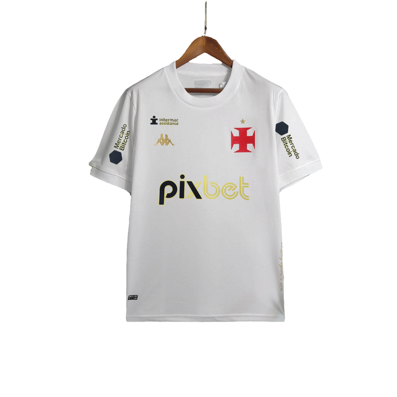 Camisa Vasco 23/24 Goleiro - Branco - Todos os Patrocínios - Versão Torcedor