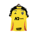 Camisa Atlético Mineiro 25/26 Treino Amarela - Todos os Patrocínios - Versão Torcedor