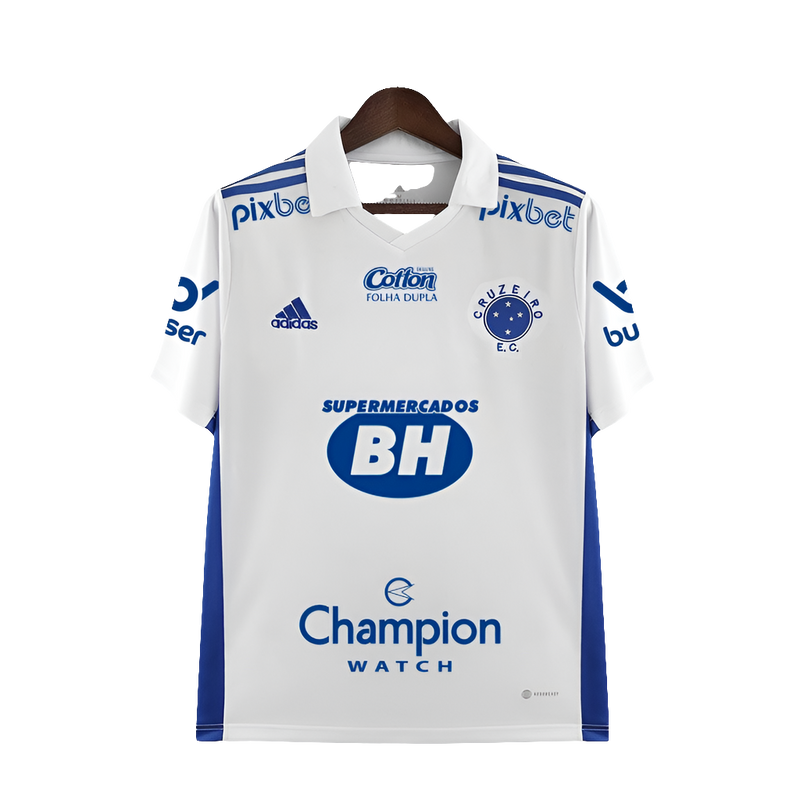 Camisa Cruzeiro 22/23 II Away - Todos os Patrocínios - Versão Torcedor