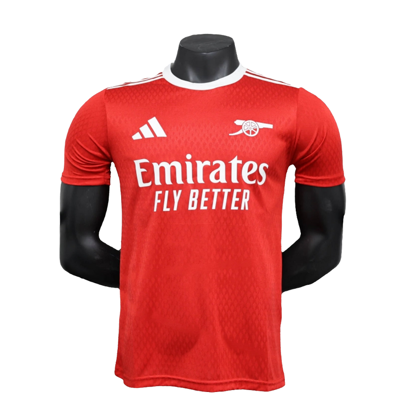 Camisa Arsenal 25/26 Pré-Jogo - Vermelha - Versão Jogador