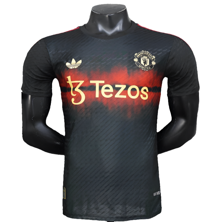 Camisa Manchester United 25/26 Treino - Preta - Versão Jogador