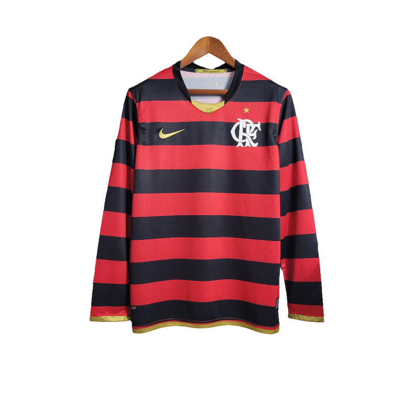 Camisa Flamengo 2009 I Home - Versão Retrô Manga Longa