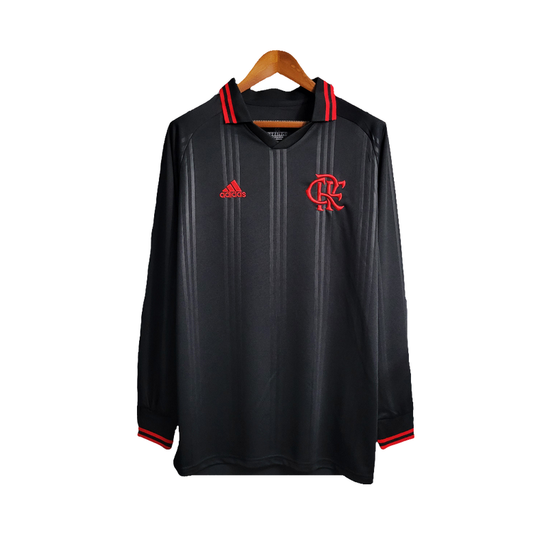 Camisa Flamengo 19/20 Edição Especial - Preto - Versão Retrô Manga Longa
