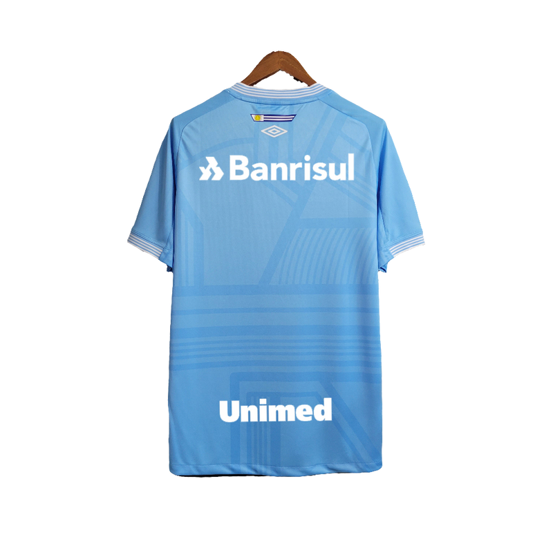Camisa Grêmio 23/24 Edição Especial - Azul Celeste - Todos os Patrocínios - Versão Torcedor