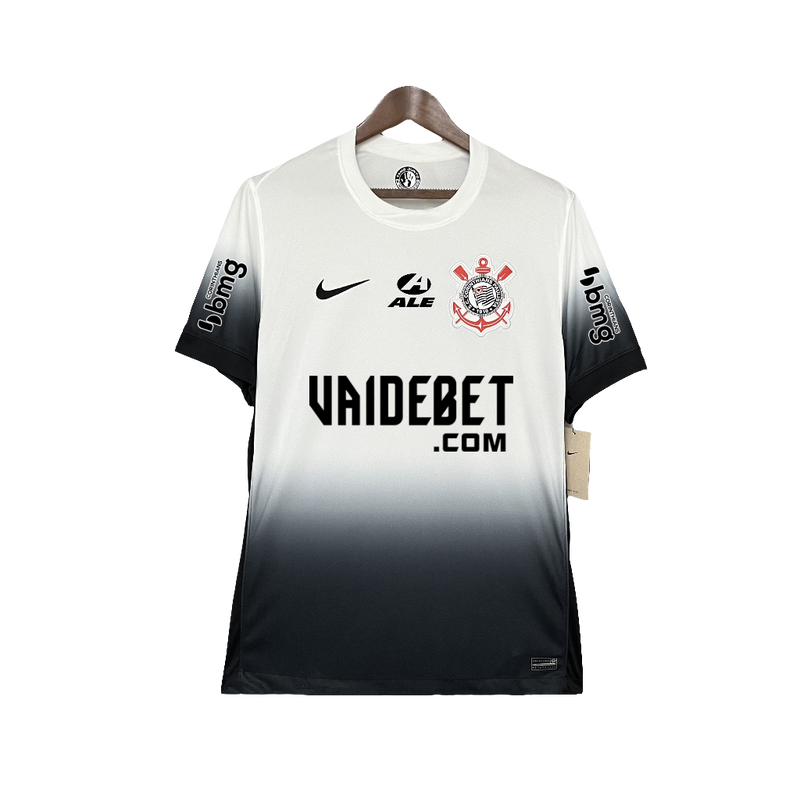Camisa Corinthians 24/25 I Home - Todos os Patrocínios - Versão Torcedor