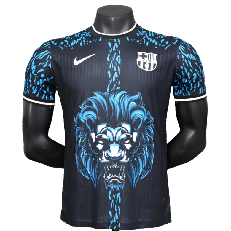 Camisa Barcelona 25/26 Edição Leão - Azul - Versão Jogador