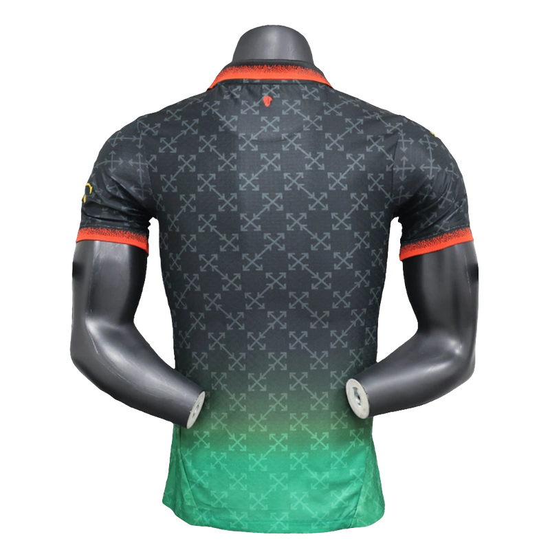 Camisa AC Milan 25/26 Edição Comemorativa - Preta - Versão Jogador