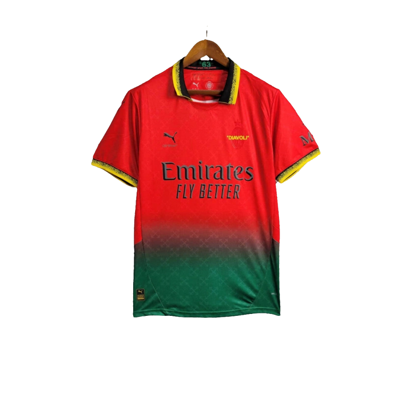 Camisa AC Milan 25/26 Edição Comemorativa - Vermelha - Versão Torcedor