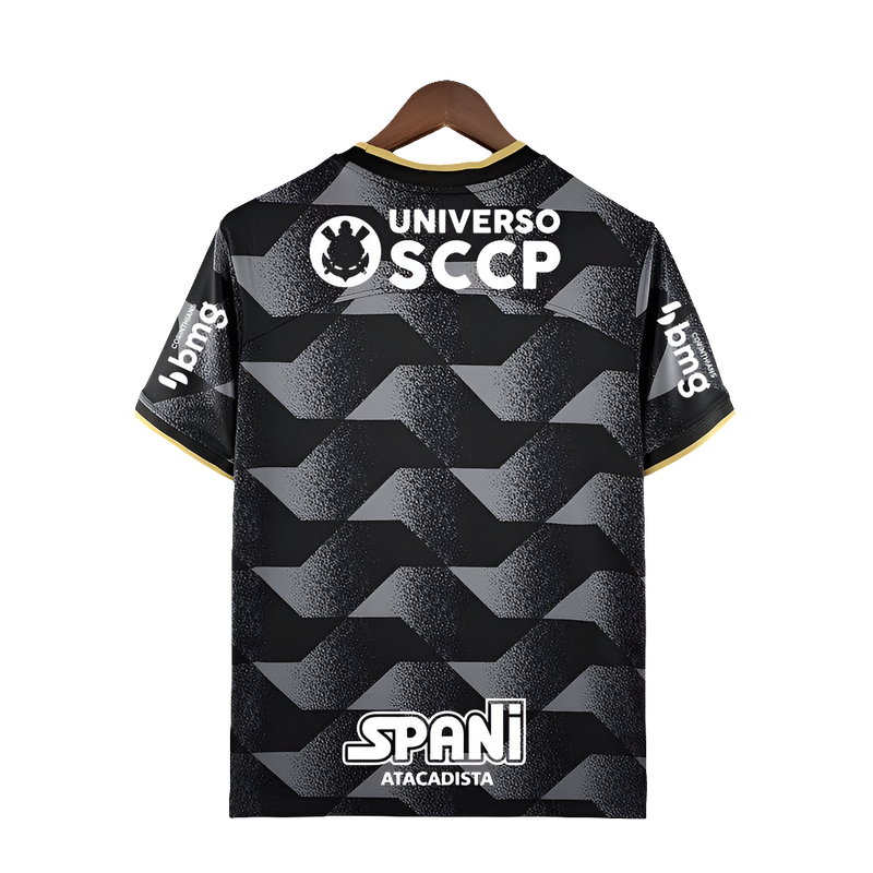 Camisa Corinthians 22/23 II Away - Todos os Patrocínios - Versão Torcedor
