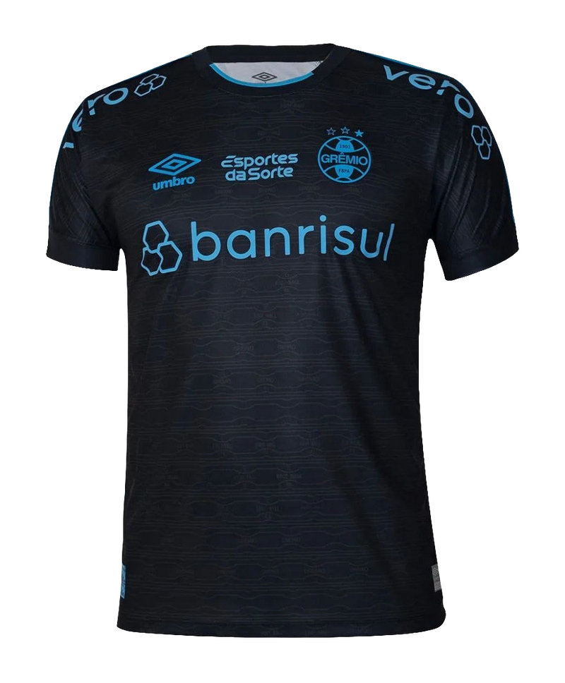 Camisa Grêmio 23/24 III Third - Todos os Patrocínios - Versão Torcedor