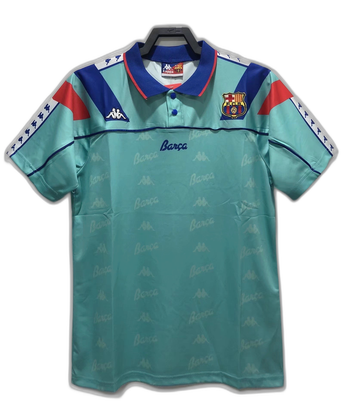 Camisa Barcelona 92/95 Azul Claro - Versão Retrô