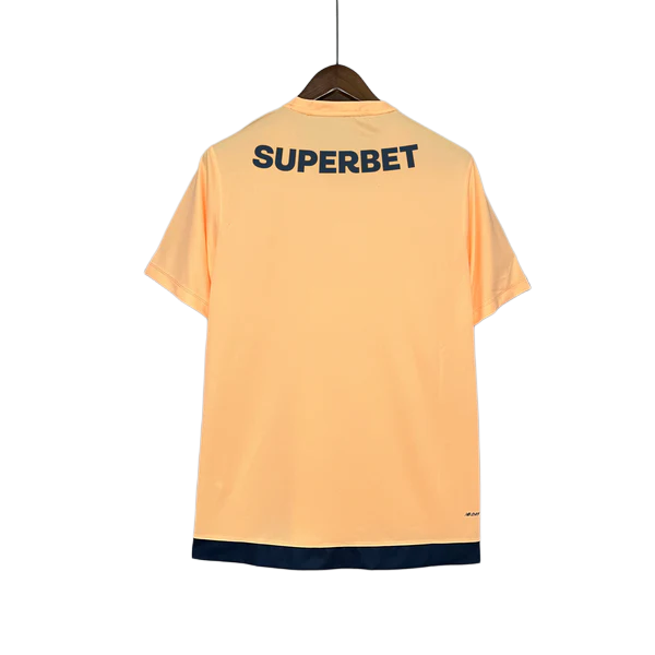 Camisa São Paulo 24/25 Treino - Bege - Todos os Patrocínios - Versão Torcedor