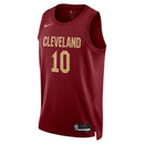 Camisa NBA Darius Garland 10 - Cleveland Cavaliers - 22/23 Bordô - Edição Ícone