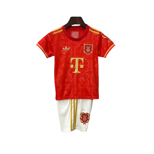 Conjunto Infantil - Bayern de Munique 25/26 Edição de 125º Aniversário - Vermelho