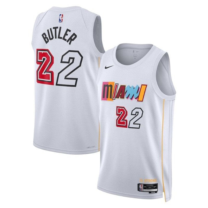 Camisa NBA Jimmy Butler - Miami Heat - 2023 - Edição Cidade - Branco