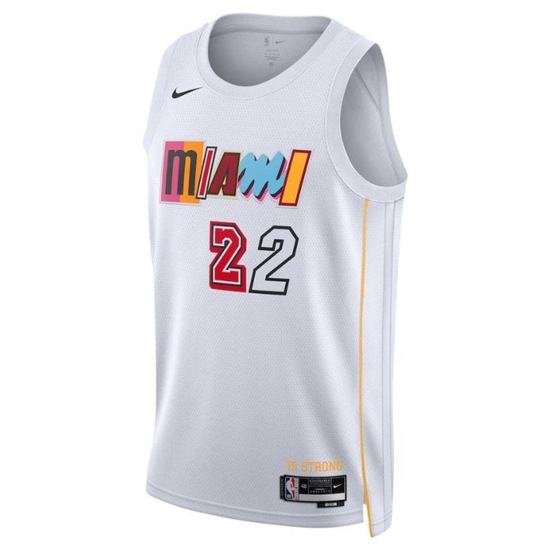Camisa NBA Jimmy Butler - Miami Heat - 2023 - Edição Cidade - Branco