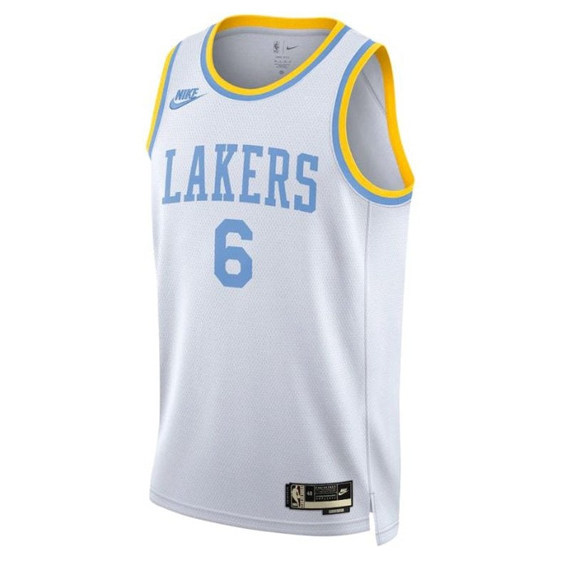 Camisa NBA LeBron James - Los Angeles Lakers - 2023 Branco - Edição Clássica