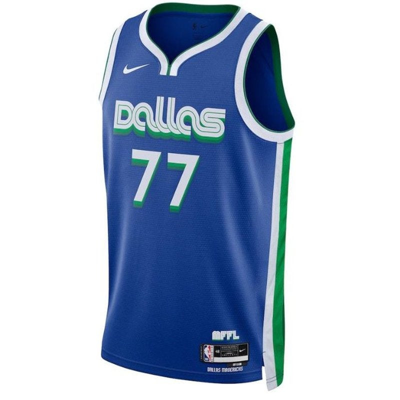Camisa NBA Luka Dončić - Dallas Mavericks - 2023 - Edição Cidade - Azul