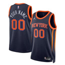 Camisa NBA - New York Knicks - 2023 - Edição de Impacto - Azul Marinho