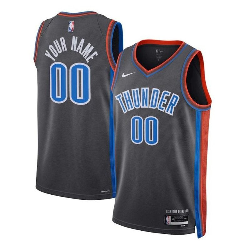 Camisa NBA - Oklahoma City Thunder - 2023 - Edição Cidade - Preto