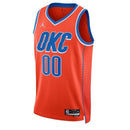 Camisa NBA - Oklahoma City Thunder - 2023 - Edição de Impacto - Laranja