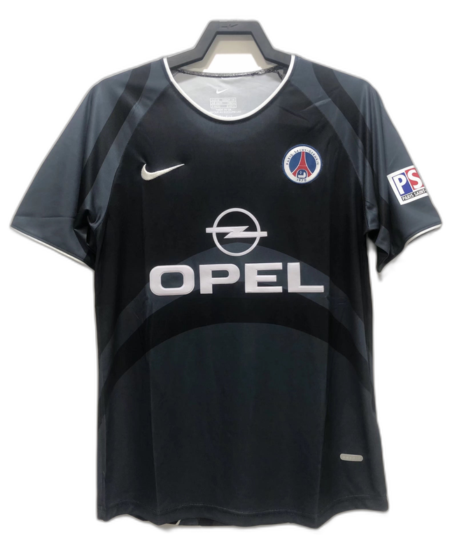 Camisa Paris Saint-Germain (PSG) 2001 Preto - Versão Retrô
