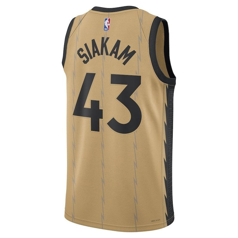 Camisa NBA Pascal Siakam - Toronto Raptors - 23/24 - Ouro - Edição Cidade