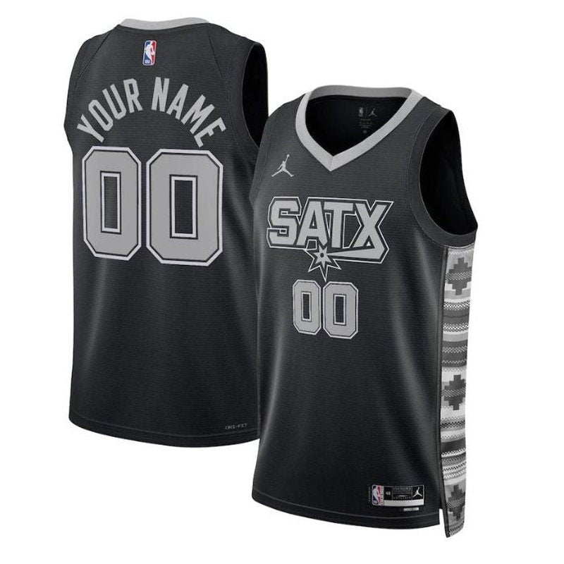 Camisa NBA - San Antonio Spurs - 2023 - Edição de Impacto - Preto
