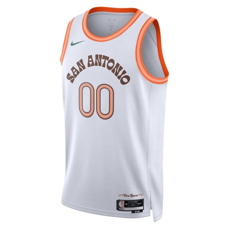 Camisa NBA - San Antonio Spurs - 23/24 - Branco - Edição Cidade