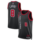 Camisa NBA Zach LaVine - Chicago Bulls - 23/24 - Preto - Edição Cidade